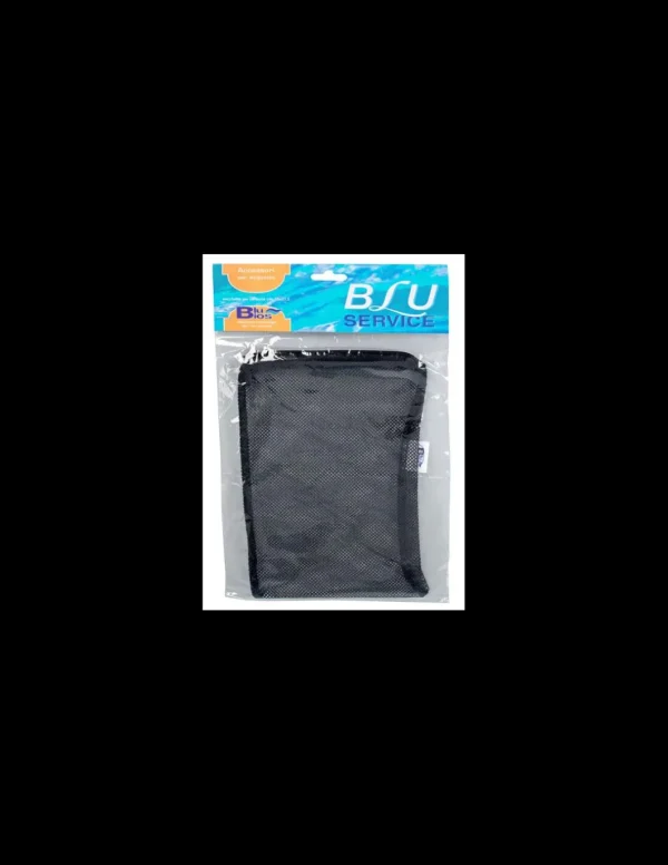 mant ad001201 blu bios sacchetto maglia fine c/zip per carbone/resine 15x21,5cm