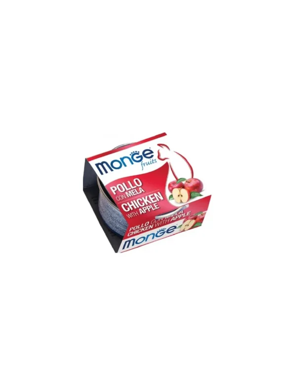 monge cat fruits 80gr pollo con mela