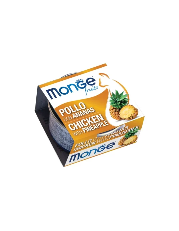 monge cat fruits 80gr pollo con ananas