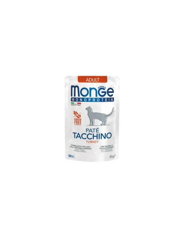 monge cat 85gr busta monoprotein pate' tacchino
