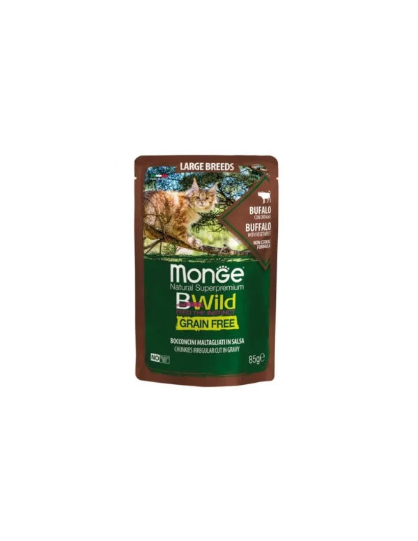 monge cat 85gr bwild bufalo/ortaggi