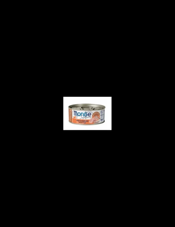 monge cat 80gr lattina supreme sterilizzato tonno granchio
