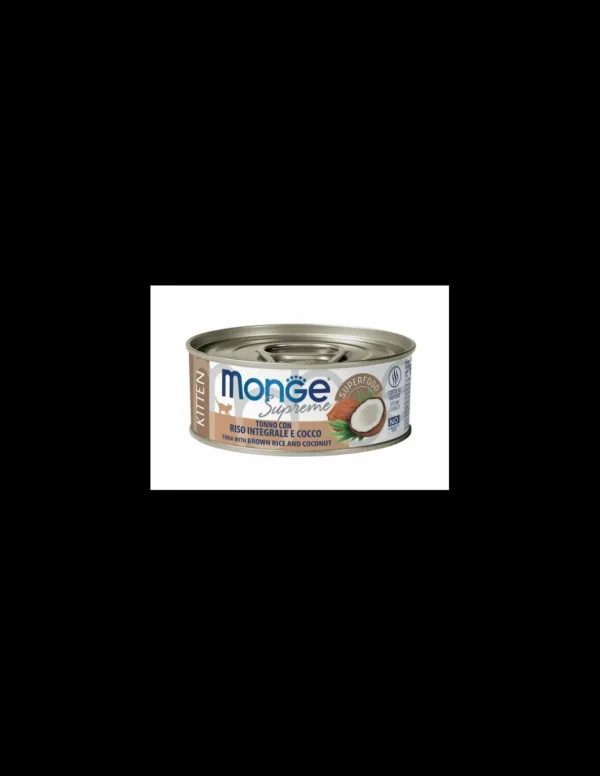 monge cat 80gr lattina supreme kitten tonno riso integrale cocco