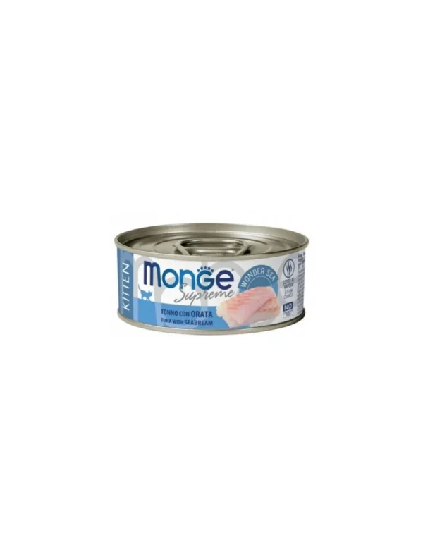 monge cat 80gr lattina supreme kitten tonno orata