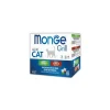monge cat grill multipack 12 buste per 85gr bocconcini al forno coniglio e agnello