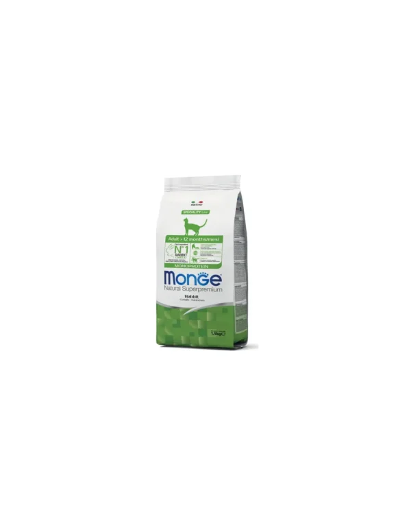 monge cat 1,5kg adult coniglio monoprotein