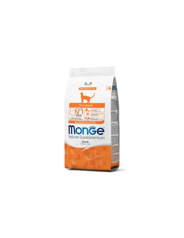 monge cat 10kg adult sterilised anatra