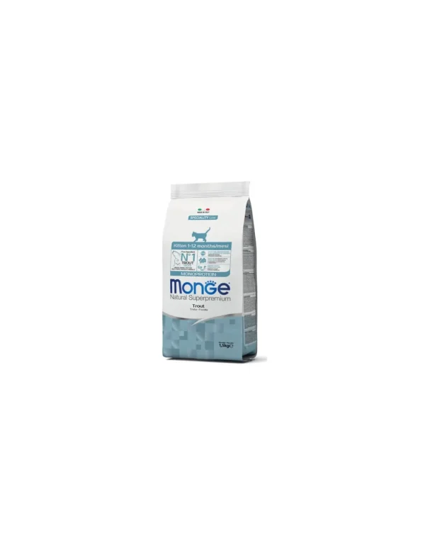 monge cat 1,5kg kitten trota monoprotein