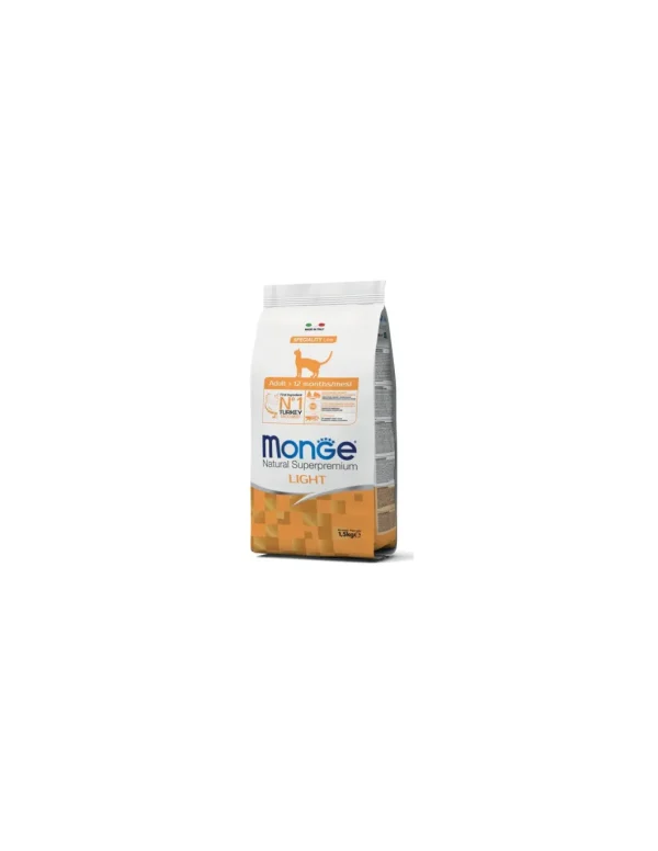 monge cat 1,5kg light tacchino