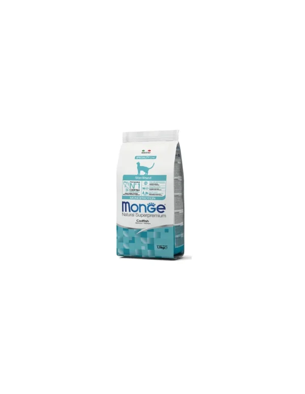 monge cat 1,5kg sterilised merluzzo monoprotein