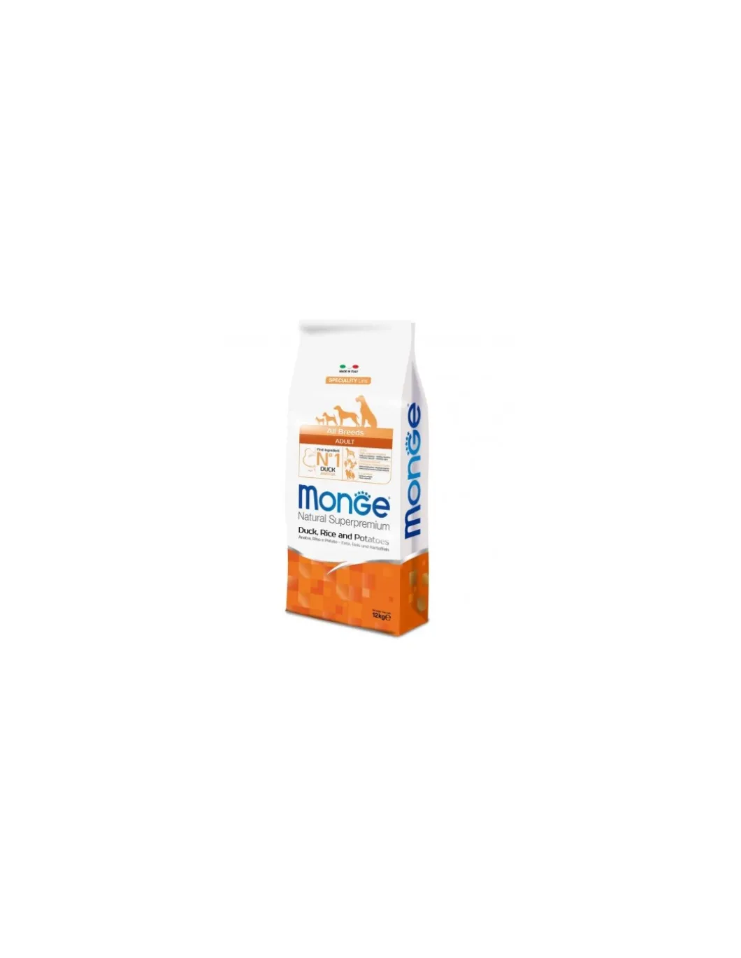 monge_dog__kg_adult_all_b_0.webp monge dog 12 kg adult all breeds speciality line monoprotein anatra riso e patate