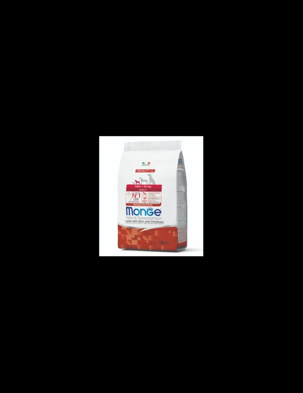 monge dog 800gr adult mini monoprotein agnello e riso