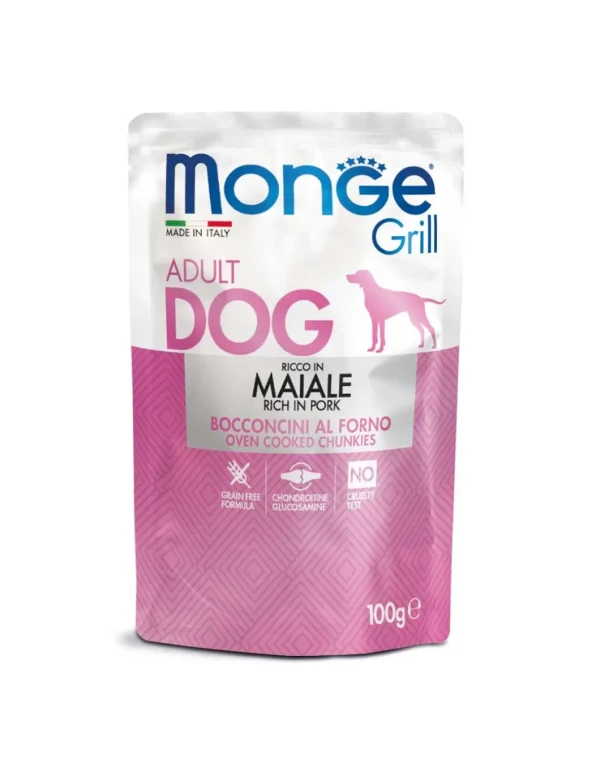 monge dog 100gr busta grill maiale