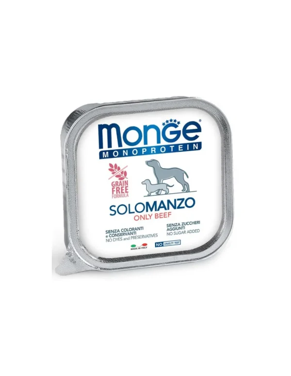 monge dog 150gr monoproteico 100% solo manzo