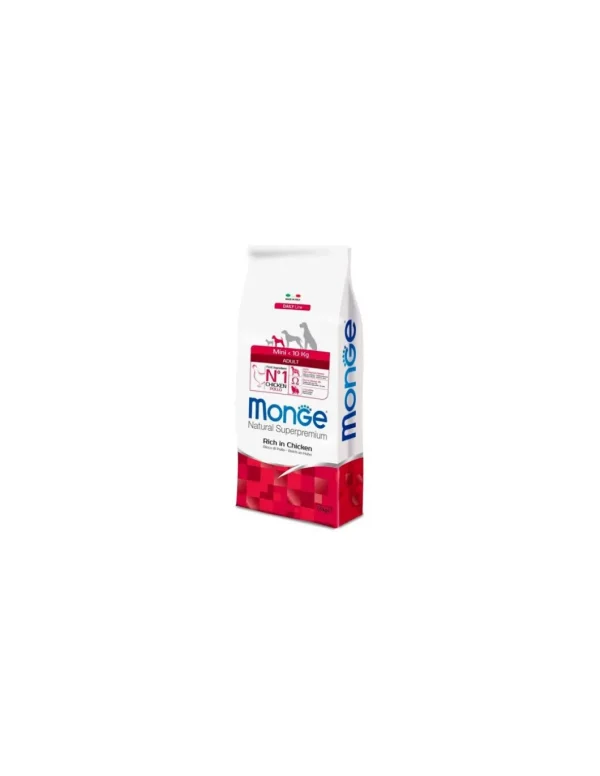 monge dog 7,5kg adult mini daily line pollo e riso