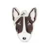 MY FAMILY MEDAGLIA BULL TERRIER BIANCO/MARRONE MF21BROWN