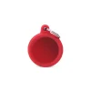 MY FAMILY MEDAGLIA CERCHIO ALLUMINIO ROSSO CON GOMMA HUSHTAG HTA04RED