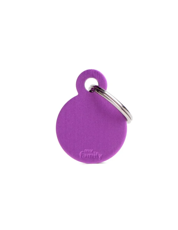 MY FAMILY MEDAGLIA CERCHIO PICCOLO VIOLA BASIC ALLUMINIO MFB56