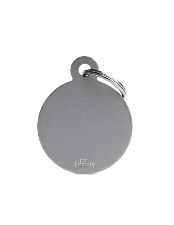 MY FAMILY MEDAGLIA CERCHIO GRANDE GRIGIO BASIC ALLUMINIO MFB62