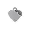 MY FAMILY MEDAGLIA CUORE PICCOLO GRIGIO BASIC ALLUMINIO MFB72