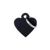 MY FAMILY MEDAGLIA CUORE PICCOLO NERO BASIC ALLUMINIO MFB35