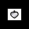 MY FAMILY MEDAGLIA CUORE OTTONE CROMATO CON GOMMA NERA HUSHTAG HTB02BLACK