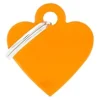 MY FAMILY MEDAGLIA CUORE GRANDE ARANCIONE BASIC ALLUMINIO MFB69