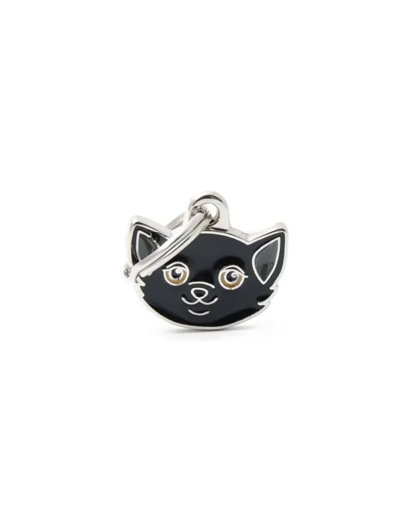 MY FAMILY MEDAGLIA GATTO EUROPEO NERO MF36BLACK
