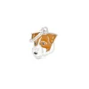MY FAMILY MEDAGLIA JACK RUSSEL BROKEN BIANCO/MARRONE CHIARO MF100