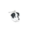 MY FAMILY MEDAGLIA JACK RUSSEL BIANCO/NERO MF25 BLACK