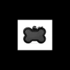 MY FAMILY MEDAGLIA OSSO ALLUMINIO NERO CON GOMMA HUSHTAG HTA01BLACK