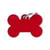 MY FAMILY MEDAGLIA OSSO GRANDE ROSSO BASIC ALLUMINIO MFB10