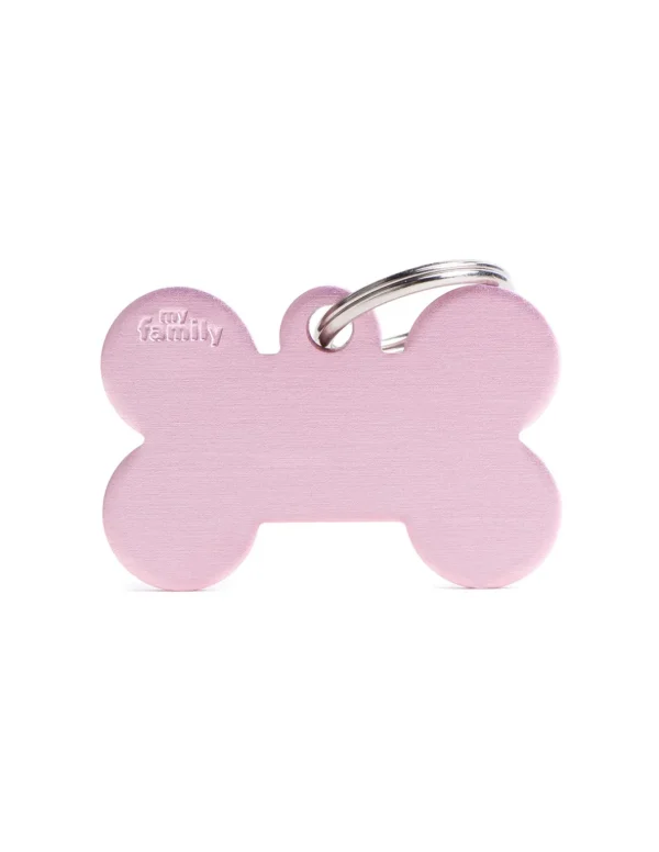 MY FAMILY MEDAGLIA OSSO GRANDE ROSA BASIC ALLUMINIO MFB09