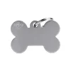 MY FAMILY MEDAGLIA OSSO GRANDE GRIGIO BASIC ALLUMINIO MFB47