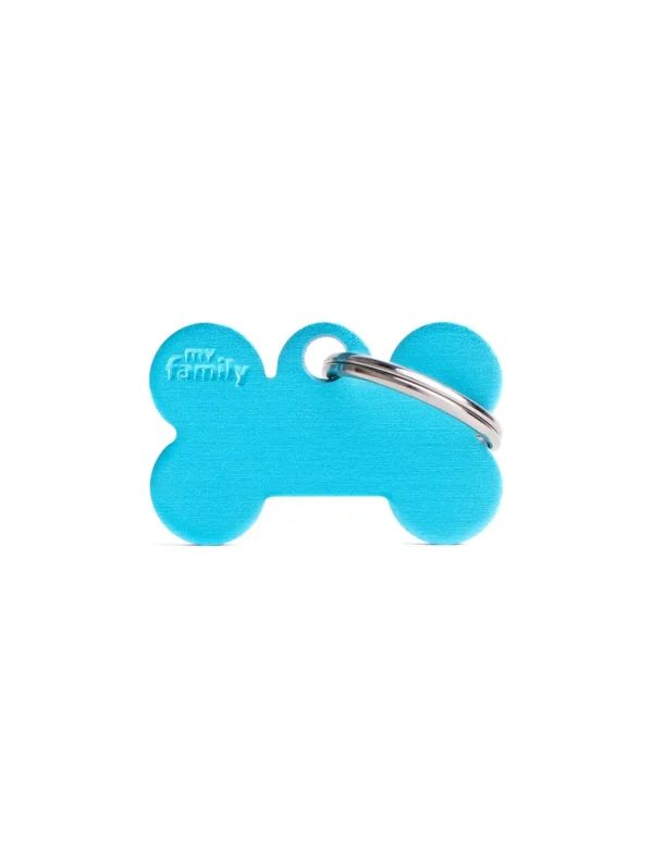 MY FAMILY MEDAGLIA OSSO PICCOLO AZZURRO BASIC ALLUMINIO MFB50