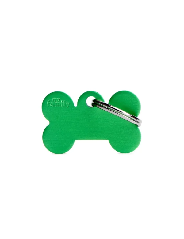 MY FAMILY MEDAGLIA OSSO PICCOLO VERDE BASIC ALLUMINIO MFB37