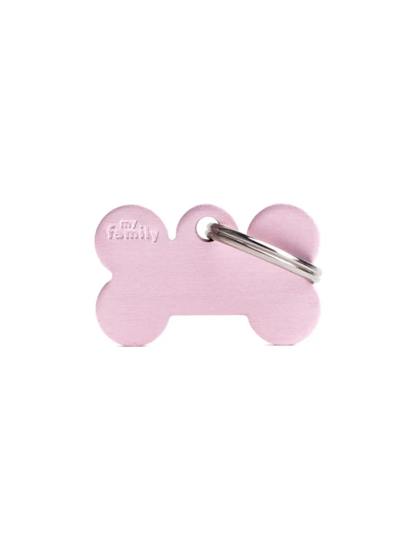 MY FAMILY MEDAGLIA OSSO PICCOLO ROSA BASIC ALLUMINIO MFB04