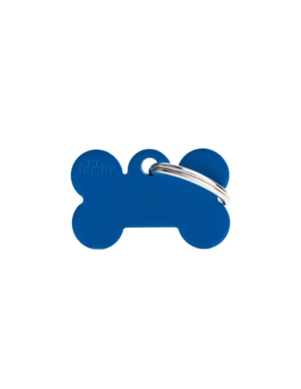 MY FAMILY MEDAGLIA OSSO PICCOLO BLU BASIC ALLUMINIO MFB03