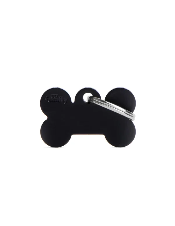 MY FAMILY MEDAGLIA OSSO PICCOLO NERO BASIC ALLUMINIO MFB31