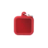 MY FAMILY MEDAGLIA QUADRATO ALLUMINIO ROSSO CON GOMMA HUSHTAG HTA03RED