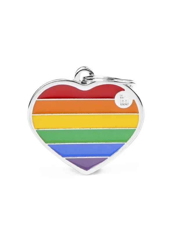 MY FAMILY MEDAGLIA RAINBOW COLLECTION CUORE L BH54H