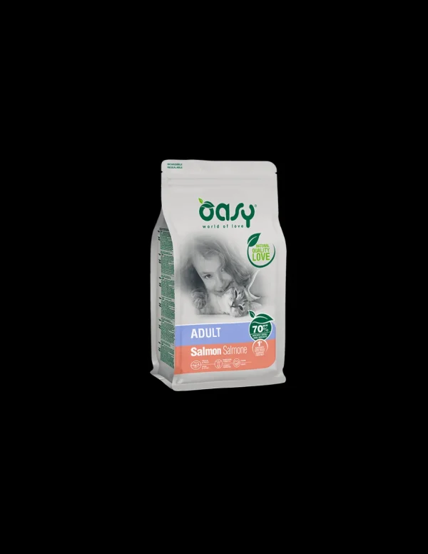 oasy dry cat 300gr adult salmone