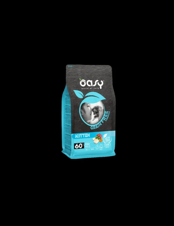 oasy dry cat 300gr grain free kitten fish