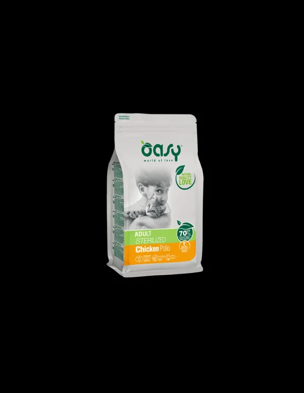 oasy dry cat 7,5kg adult sterilized pollo