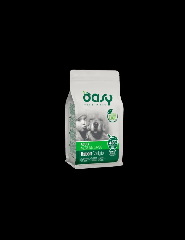 oasy dry dog 12kg monoproteico adult medium/large coniglio