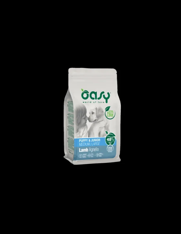 oasy dry dog 12kg monoproteico puppy medium/large agnello
