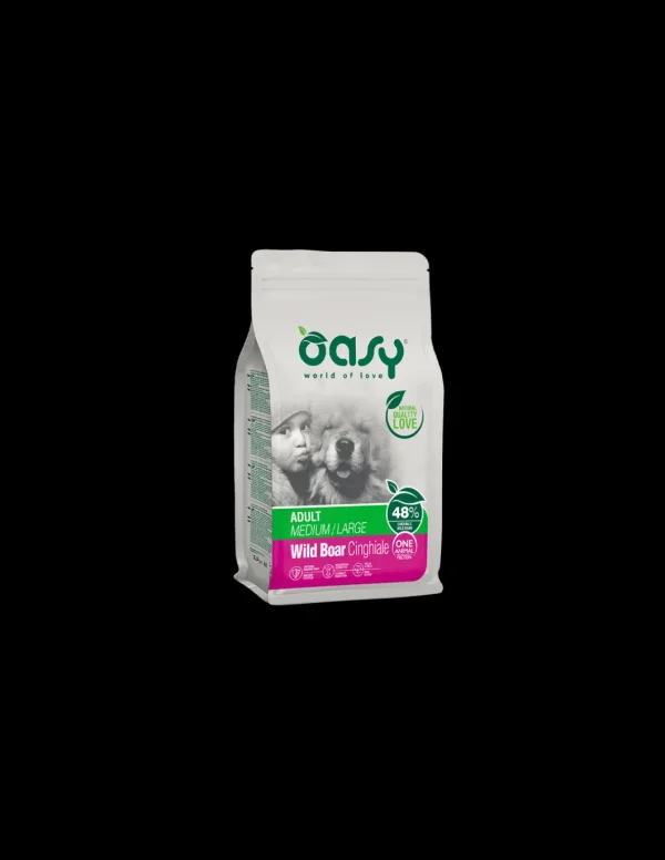 oasy dry dog 12kg monoproteico adult medium/large cinghiale