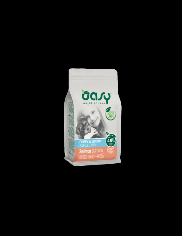 oasy dry dog puppy small/mini monoproteico salmone 800gr
