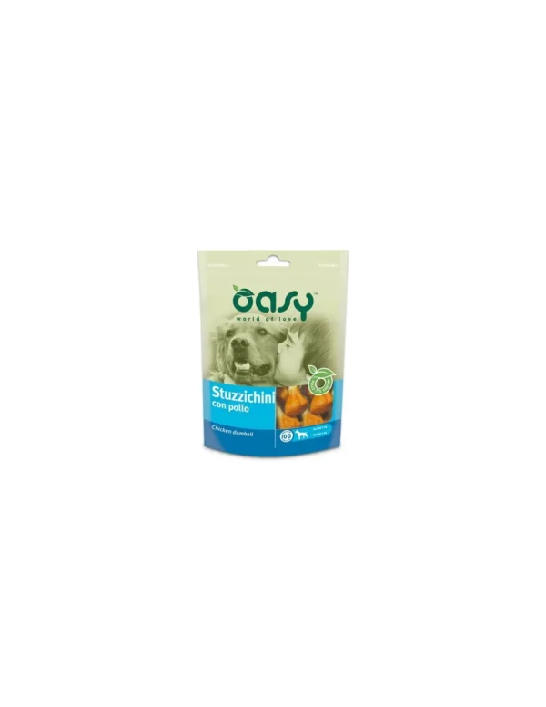 oasy snack dog stuzzichini con pollo busta 100gr