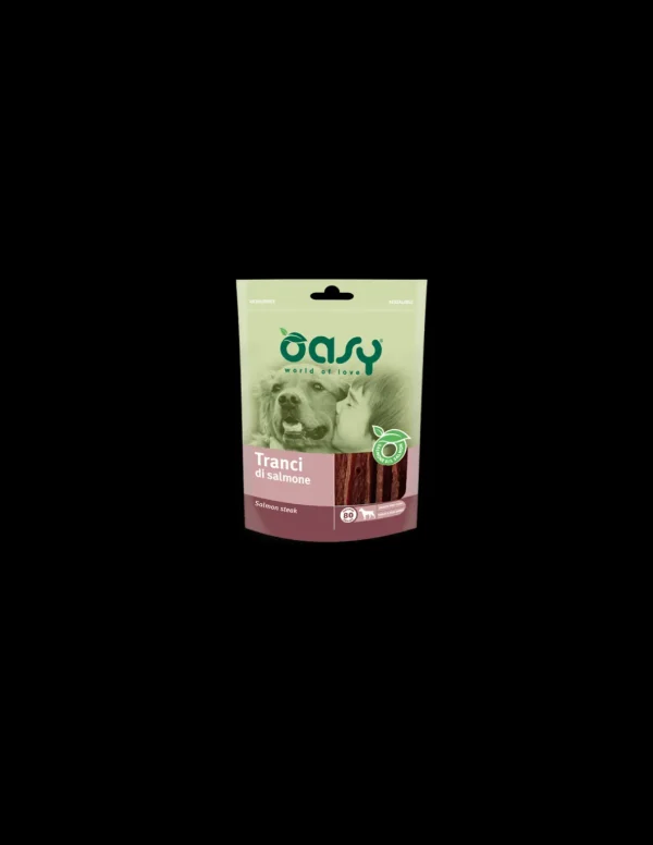 oasy snack dog tranci di salmone busta 80gr (16pz)